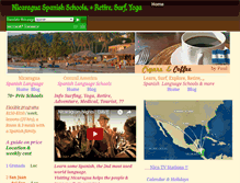 Tablet Screenshot of nicaraguaspanishlanguage.com